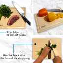 Maple Wood Cutting Boards for Kitchen 14x10 | Hardwood Kitchen Board that Serves as a Wooden Block for Your Kitchen