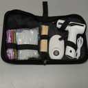 MONVICT Cordless Hot Melt Glue Gun, Smart Power-Off with 2.2 Ah Built-in Battery USB-C Rechargeable Mini Glue Gun Kit, 40 Pcs Glue Sticks, 10 Pcs Craft sticks, Carrying Case for DIY Craft Gift, White