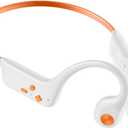 Fanisic 2026 Bone Conduction Headphones, Bluetooth 6.0 Open Ear Headphones with Mic, Type-C Quick Charge. Long Battery Life, IPX5 Sweatproof, Lightweight Comfortable for Office, Sports, and Driving (Beige)