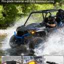 UTV Turn Signal Kit with 110dB Horn, Pre-Wired, Plug and Play UTV ATV Blinker with Lever Column Switch, Universal Street Legal Turn Signals Compatible with Polaris, Can-Am, Teryx, CFMOTO