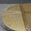 Wenqik 16 Inch Metal Gold Cake Stand with Cake Knife and Spatula, Round Dessert Table Display Stand Metal Dessert Tray Serving Platter for Party, Wedding, Birthday, Baby Shower, Anniversary