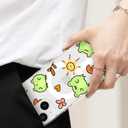 MAYCARI for iPhone 13 Pro Max Case Compatible with MagSafe, Magnetic Cute Cartoon Frog Design Clear Phone Cover for Girls Women Soft TPU Hard Back Shockproof Protective Case for iPhone 13 Pro Max