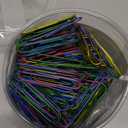 Officemate PVC-Free Assorted Color Coated Giant Paper Clips, 200 per Tub (97226)