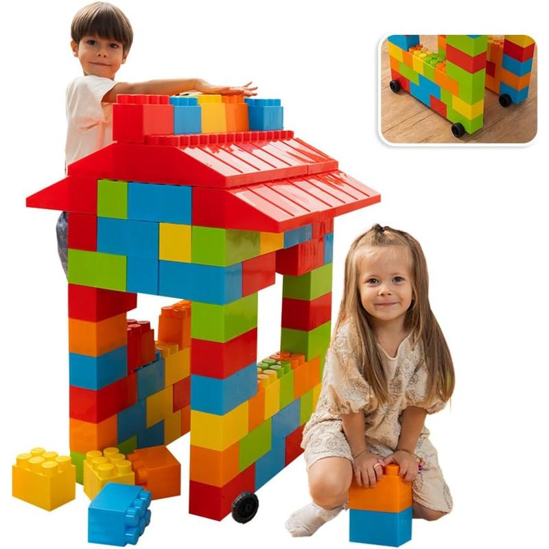 当店在庫してます！ MassBricks Jumbo Plastic Building Blocks - 86 Pieces Giant ブロック