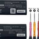 Switch Joycon Battery, 2PCS HAC-006 3.7V 525mAh Replacement for Nintendo Switch Joy-Con Controller Battery, HAC-015, HAC-016 Joy-Con Controller with Repair Tool Kit