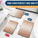 OLANLY Bathroom Rug Set 2 Piece, Soft Absorbent Microfiber Bath Mats and U-Shaped Contour Toilet Rug, Non-Slip, Machine Wash Dry, Plush Shaggy Bath Mats for Bathroom (24"x16"+24"x20", Beige)