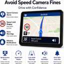 Truck GPS Navigation 9" for Truck & RV Drivers – Custom Routing by Size & Weight, Free Lifetime Map Updates, Voice Directions, Speed Alerts, Lane Assist, Offline GPS System