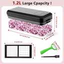 Vegetable Chopper, Onion Chopper Dicer, Mandoline Slicer, Food Chopper with Container, Vegetable Cutter for Salad Potato Carrot Garlic2 Blades, Black