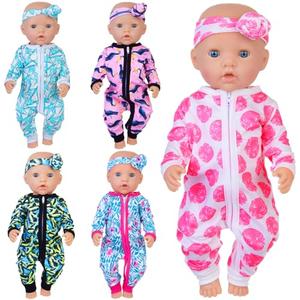 UNICORN ELEMENT 4 Sets 14-18 Inch Baby Doll Clothes Outfits Casual Wear for 17 Inch Baby Doll 10 Pcs Girl Doll Clothes and Headbands for 15-18 Inch Doll