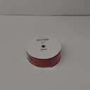 Altier 2.5 Inch x 40 Yards Red Burlap Wired Ribbon for Christmas Home Decoration Gift Wrapping Bow Making Wreath DIY Crafts