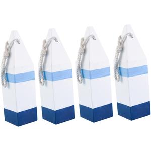 Mediterranean Buoy Ornament Wall Pendant 11In Nautical Hanging Decor for Beach Theme Living Room Bedroom Bathroom