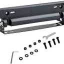 1 PC Adjustable Car Flip Up License Plate Bracket, Stainless Steels Front License Plate Mount, Distortion-Proof Bumper License Plate Holder, Universal for Most Cars (Carbon Fiber Black)