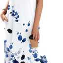 Zeagoo Summer Dresses for Women 2026 Black Long Maxi Sundresses Loose Split Wrinkle-Free Beach Travel Vacation Clothes (Small)