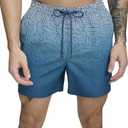 DKNY Men's Lightweight Quick Dry Volley UPF 40+ Protection Swim Trunk