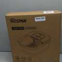 HOSPAN Collapsible Foot Spa with Heat, Bubble, Red Light, and Temperature Control, Foot Bath Massager with 8 Shiatsu Massage Rollers, Pedicure Foot Spa for Relaxation and Stress Relief, Black