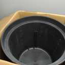 18.5 x 14.9 x 16.9'' Large Size Perforated Sump Pump Basin and Lid Combo, Heavy-Duty Plastic Sump Pump Pit for Basement, Crawl Space, Kitchen Sink Sewage Pump Wells and Irrigation Systems