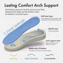 Women Slippers with Cork Insole Arch Support Adjustable Indoor Slides Rubber Sole (10, Blue)