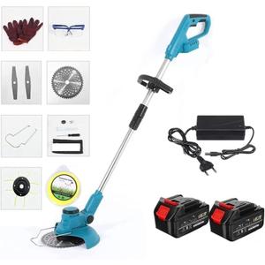 Cordless String Trimmer & Edger,3 in 1 Brushless Electric Lawn Mower Weed Eater Cordless Electric Grass Trimmer Lawn Edger Brush Cutter for Yard and G
