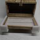 Poyilooo Jewelry Box Organizer, Large Wooden Jewelry Boxes for Women, Earring Jewelry Organizer for Necklace Earring Ring Bracelet, Rustic Jewelry Organizer Box for Girls, Christmas Gift for Her, 11″L x 6.3″W x 13.8″H