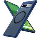 TORRAS Magnetic Guardian Designed for Google Pixel 7a Case [Military Grade Drop Tested] [Compatible with MagSafe] Slim Translucent Matte Case for Google Pixel 7a Phone Case (6.7"), Sky Blue
