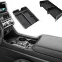 2PCS Center Console Organizer Compatible with 2023 2024 2025 Honda Pilot/ 2026 Honda Passport Armrest Tray Insert Divider Slot Box Secondary ABS Plastic Material Interior Accessories