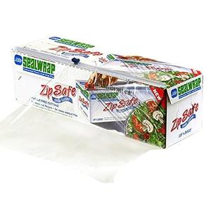 SealWrap-30510700 Zipsafe Plastic Wrap, 18" Wide by 3000' Length, PVC, Clear