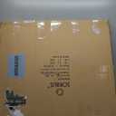 Sorbus 32-Inch Large Wall Clock  Decorative Silver Metal Clock with Gold Hands  Silent, Battery Operated, Modern Wall Decor for Living Room, Kitchen, or Office, Great Gift for Housewarming or Office