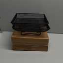 MIXXIDEA Ground Bird Feeder Tray 11x11 Inches, Metal Platform Mesh Seed Tray for Bird Feeders, Great Attracting Garden Yard Decoration for Wild Birds Squirrels Dove,2 Pack