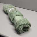 MIULEE Bathroom Rugs Sets 3 Piece with Toilet Mat and Runner Rugs, Non Slip Absorbent Microfiber Bath Mats Sets for Restroom, Machine Washable, 16''x24''+ U Shaped 20''x24''+24''x60'', Sage Green