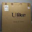 ULIKE Rattan Mirror for Wall, Bathroom 30 Inch Rustic Farmhouse Wall Decor with Handmade Wicker Frame, Boho Woven Mirror for Nursery Bedroom Living Room Entryway (Decagonal)