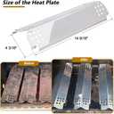 Hiorucet Grill Grease Tray Replacement Parts for Nexgrill 720-0896B, 720-0925, 720-0882A, 720-0896, 720-0925P, Adjustable Gas Grill Drip Pan, Heat Plate Shield, Burner, Igniters for Nexgrill 6 Burner.