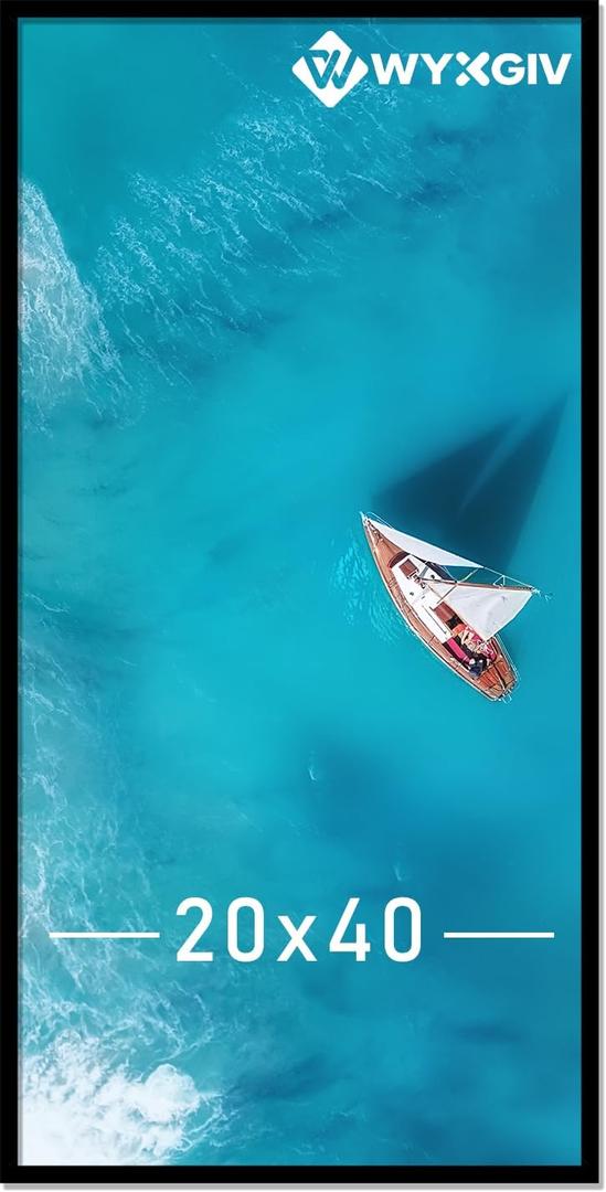 Black 20x40 Picture Frame Lightweight yet Durable Frame Wall Hanging