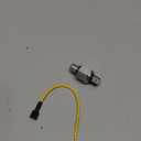 Motorcycle Brake Switch Replacement for Harley Davidson Touring 2003-2014, FXST 2004-2014, FXD 2005-2007, FXDWG 2004-2014 - Push Button, Manual Operation, Yellow