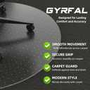 Office Chair Mat for Carpet - 36x36 Inch Plastic Computer Desk Floor Protectors for Chairs Clear Under Desk Rug Pad for Rolling Gaming Chair