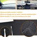 Hex Autoparts Dash Cover Mat Dashboard Cover Dashmat Gray Black Replacement for 2007 2008 2009 2010 2011 Toyota Camry (Black)