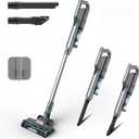 ECOVORTEX 280W Cordless Vacuum Cleaner for Home, Powerful Stick Vacuum with 45min Runtime, Anti-Tangle 1.2L Dust Cup, Rechargeable Wireless Vacuum for Hardwood Floor