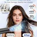 FMZ Professional Ionic Hair Blow Dryer Smart Display with Diffuser, 1875W High Speed Powerful BLDC Motor for Fast Drying, Mini Portable Lightweight Quiet, Curly Hairdryer for Men Women Salon Travel