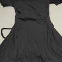 MiiVoo Women's Short Sleeve Casual Dress Scoop Neck Back Strap Stretchy Bodycon Party Club Mini Dresses (Small, Short Sleeve_Black) S