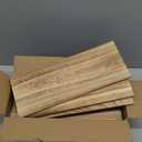 SKYSEN Floating Shelves for Wall Set of 6, 15.7in Wood Wall Shelf for Decor, Bathroom, Bedroom, Storage, Book,Kitchen, Living Room - Rustic Brown(fs-40-l)