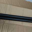 Heavy Duty Curtain Rod, 1 inch Rods for Long Windows 144 to 164 inch, Ceiling Mount with Premium Aluminum Brackets, Outdoor Patio Rod, Matte Black