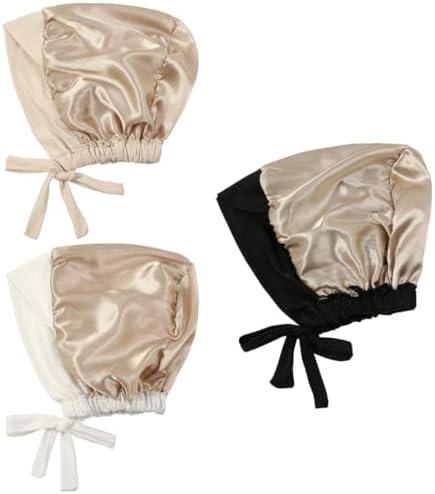 Lucky staryuan ® Soft Muslim Turban Hat Inner Hijab Caps Underscarf Bonnet Hat Headwear for Cancer 3 Pcs