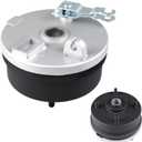 Front Drum Brake Wheel Hub with 4 Stud -Hole Spacing 88mm Shoes 8" Rim Fit for 110cc- 250cc ATV Taoao Quad,New Cheetah Tforce ATA 125E 125F1 etc,Fit on Tire 19x7-8.(Right)