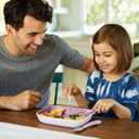 Munchkin Splash Toddler Fork, Knife and Spoon Utensil Set, 2 Pack, Pink/Purple