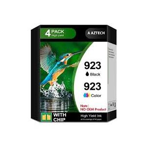 923XL (923e) Ink Cartridges Fit for HP OfficeJet Pro 8130e 8135e 8125e Printers Replacement for 923 e XL for HP923 8122e 8124 8124e 8125e 8130 8132e 8134e 8138e 8139e Black Cyan Magenta Yellow 4 Pack