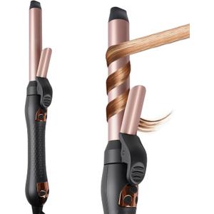 LANDOT Automatic Rotating Curling Iron: Easy-to-Use Ceramic Curling Wand 1 inch for Salon-Worthy Curls & Waves - Quick Heat & Adjustable Temp for All Hair Types