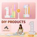 imprsv 4FT Marquee Numbers 60, Large Light Up Numbers 60th Birthday Decorations for Boys, 60th Anniversary Party Backdrop