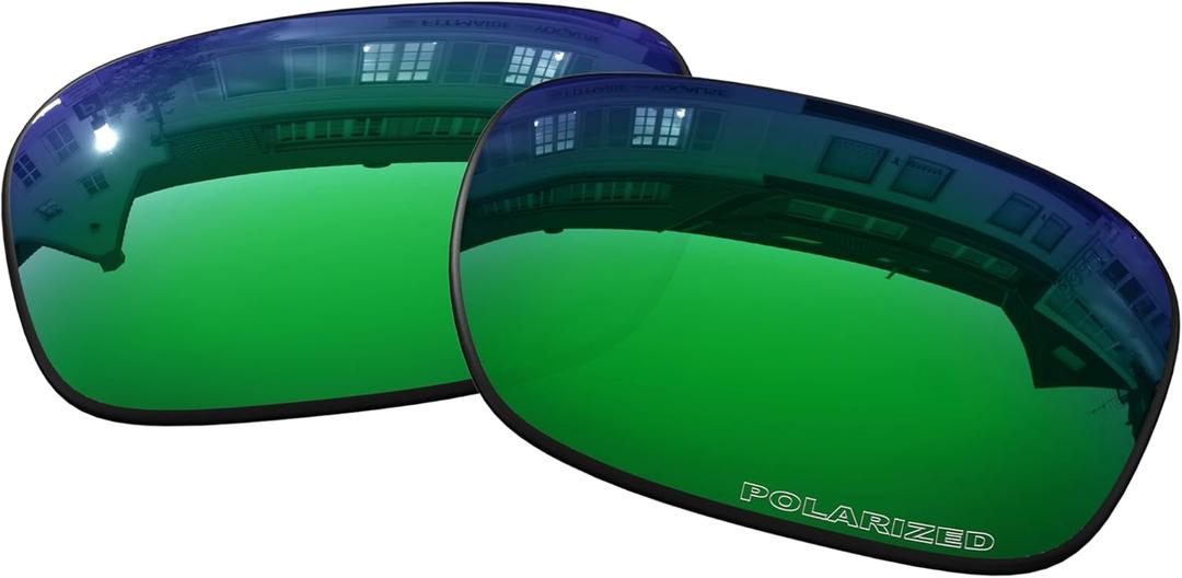 OOWLIT Replacement Lenses Compatible with Oakley Fuel Cell OO9096 Sunglass (Emerald)
