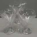 20 Pcs 10 oz Unbreakable Martini Glasses Set Disposable Plastic Martini Glasses Clear Stemmed Cocktail Cups Drinkware for Mousse Home Bar Restaurant Wedding Gift Festival Party Supplies