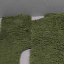 H.VERSAILTEX Bathroom Rugs Luxury Chenille Mat Set, Soft Plush Shower Rug + Toilet Mat, Microfiber Shaggy Carpet, Super Absorbent, Machine Washable (Curved Set, 32" x 20"/20" x 20", Loden)