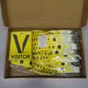 Visitor Badge Lanyards with PVC Pass Cards 25 Sets, Breakaway Design with Metal Swivel Clips for Company, Exhibition, School